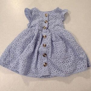 Little Lass Baby Girl Luxe Lilac purple Eyelet Easter spring dress size 2t